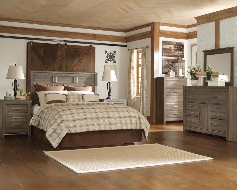 Juararo Panel Headboard Bed Bedroom Set