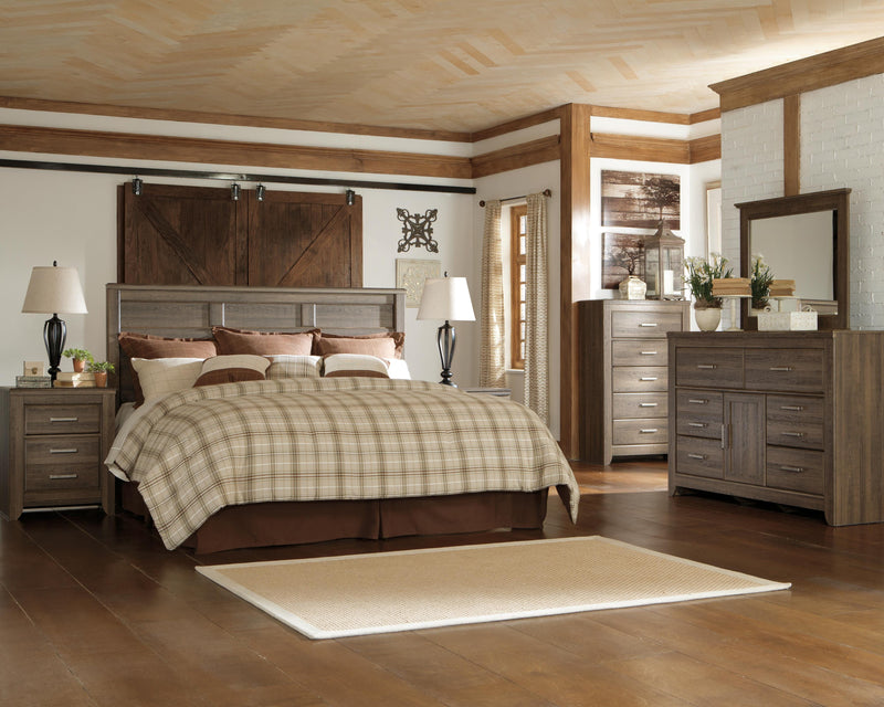 Juego de dormitorio de cama con panel Juararo