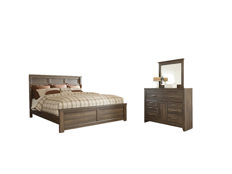 Juego de dormitorio de cama con panel Juararo