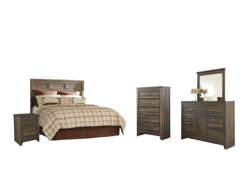 Juararo Panel Headboard Bed Bedroom Set