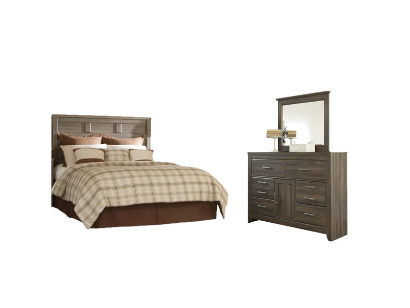 Juararo Panel Headboard Bed Bedroom Set