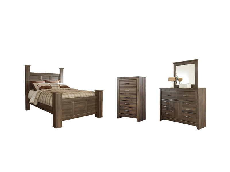 Juararo Poster Bed Bedroom Set