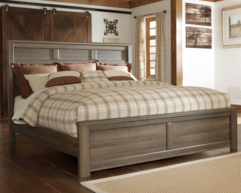 Juego de dormitorio de cama con panel Juararo