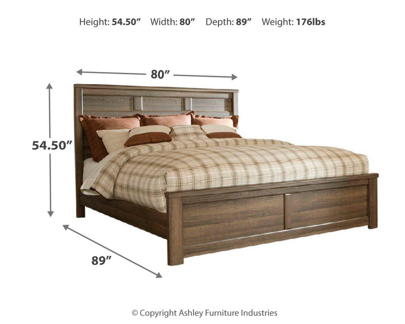 Juego de dormitorio de cama con panel Juararo