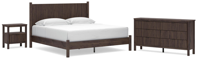 Pamytta Panel Platform Bed Bedroom Set