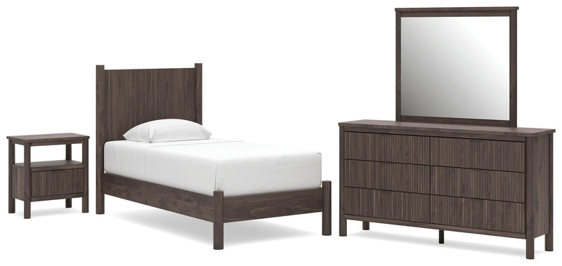 Pamytta Panel Platform Bed Bedroom Set