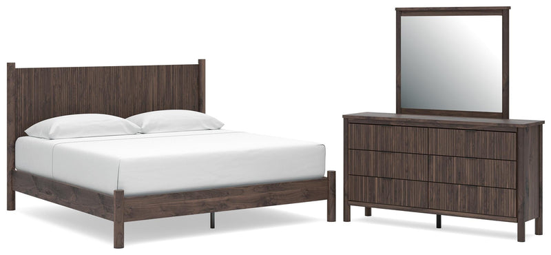 Pamytta Panel Platform Bed Bedroom Set