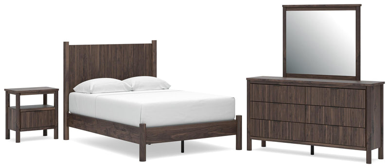 Pamytta Panel Platform Bed Bedroom Set
