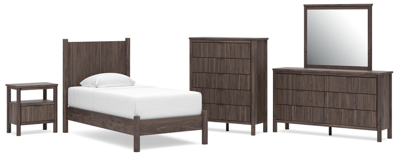 Pamytta Panel Platform Bed Bedroom Set