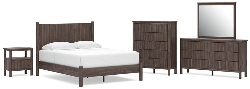 Pamytta Panel Platform Bed Bedroom Set