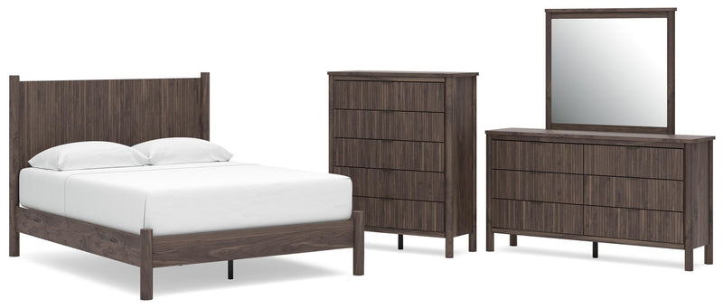 Pamytta Panel Platform Bed Bedroom Set