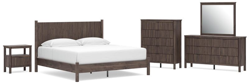 Pamytta Panel Platform Bed Bedroom Set