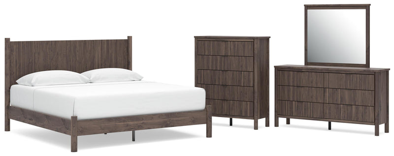 Pamytta Panel Platform Bed Bedroom Set