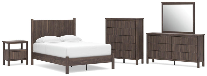 Pamytta Panel Platform Bed Bedroom Set