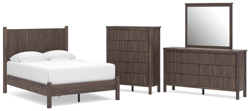 Pamytta Panel Platform Bed Bedroom Set