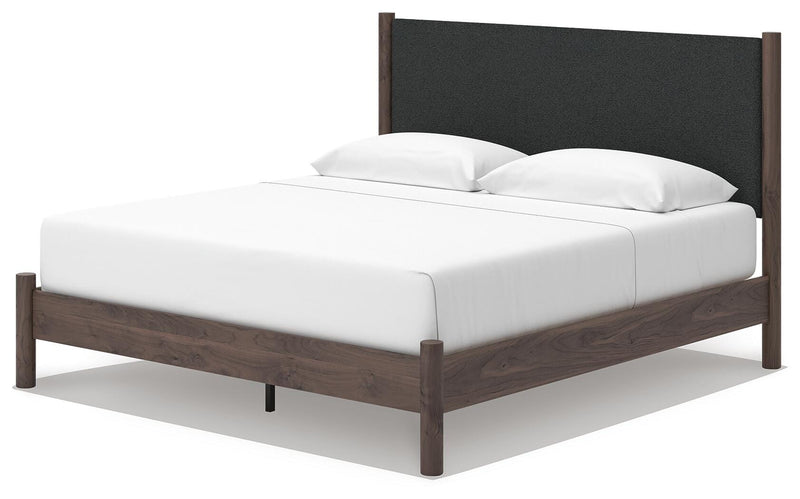 Cadmori Upholstered Panel Platform Bed