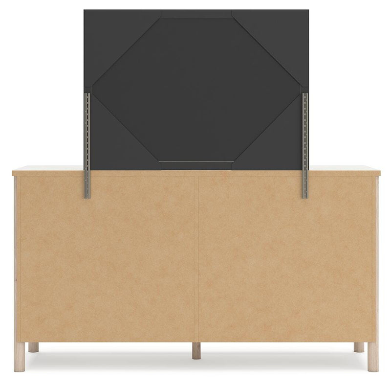 Juego de dormitorio con cama panel tapizada Cadmori