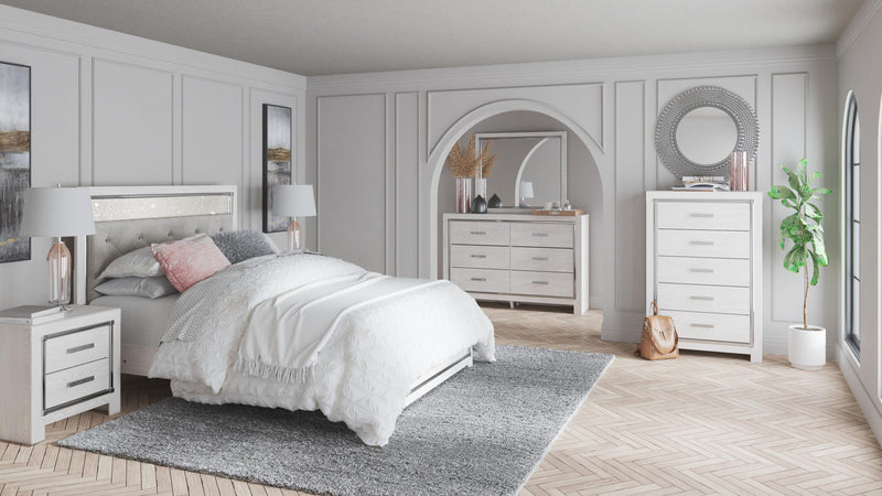 Juego de dormitorio con cama de panel Altyra