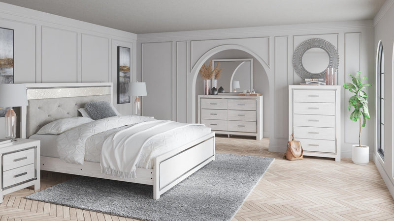 Juego de dormitorio con cama de panel Altyra