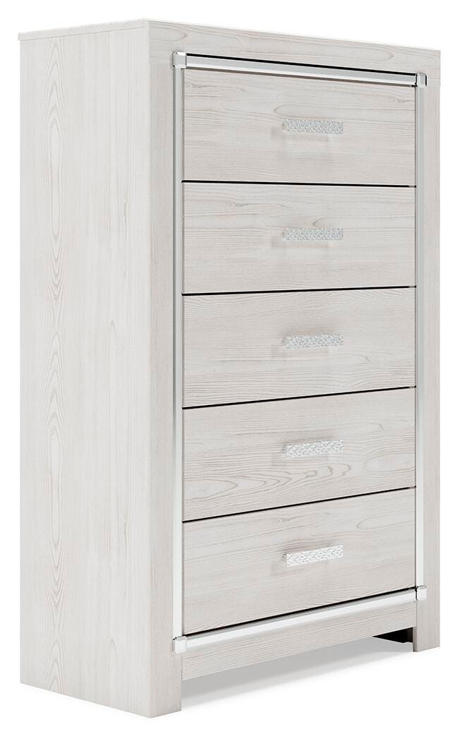 Juego de dormitorio con cama de panel Altyra