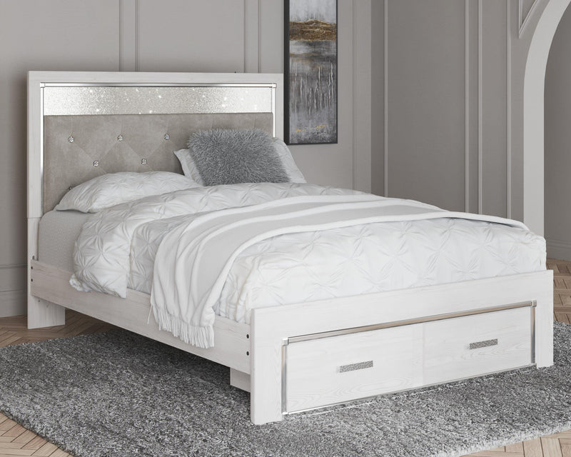 Cama de Almacenamiento Tapizada Altyra