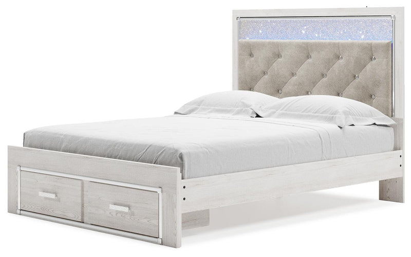 Cama de Almacenamiento Tapizada Altyra
