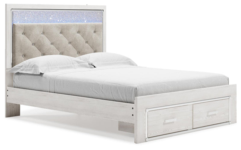 Cama de Almacenamiento Tapizada Altyra