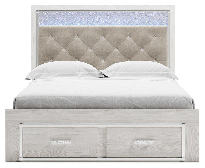 Cama de Almacenamiento Tapizada Altyra