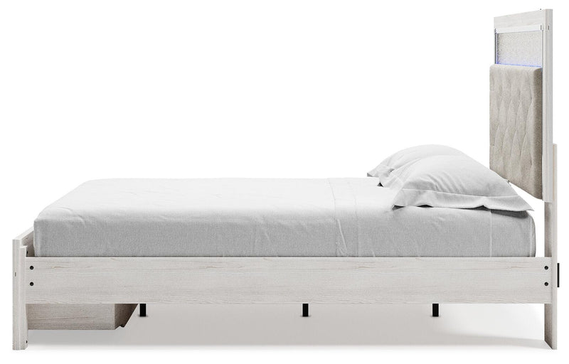 Cama de Almacenamiento Tapizada Altyra