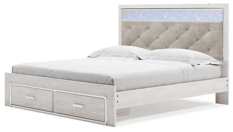 Cama de Almacenamiento Tapizada Altyra