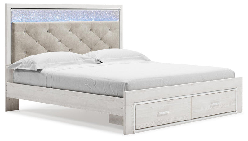 Cama de Almacenamiento Tapizada Altyra