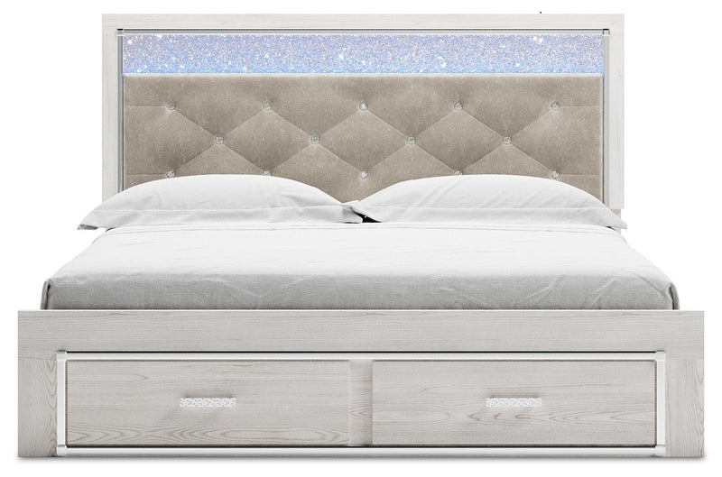 Cama de Almacenamiento Tapizada Altyra