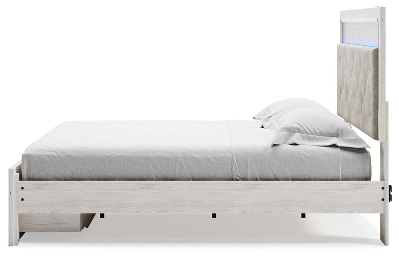 Cama de Almacenamiento Tapizada Altyra