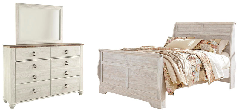 Juego de dormitorio con cama trineo Willowton