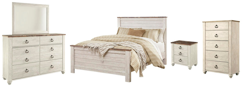 Willowton Panel Bed Bedroom Set