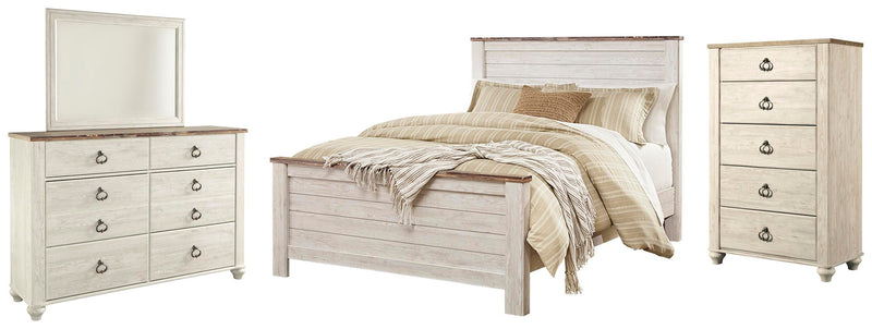 Willowton Panel Bed Bedroom Set