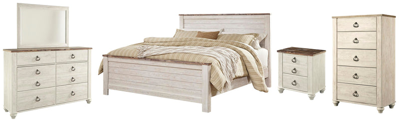 Willowton Panel Bed Bedroom Set