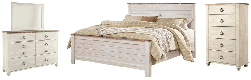 Willowton Panel Bed Bedroom Set