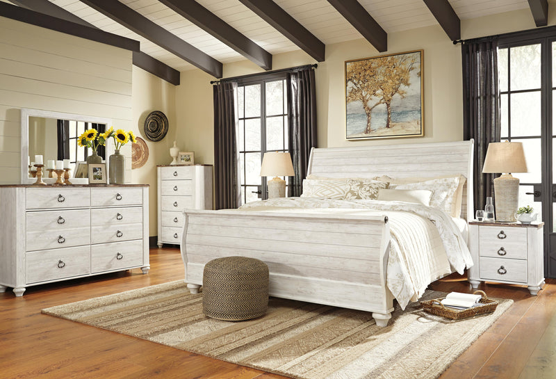 Juego de dormitorio con cama trineo Willowton