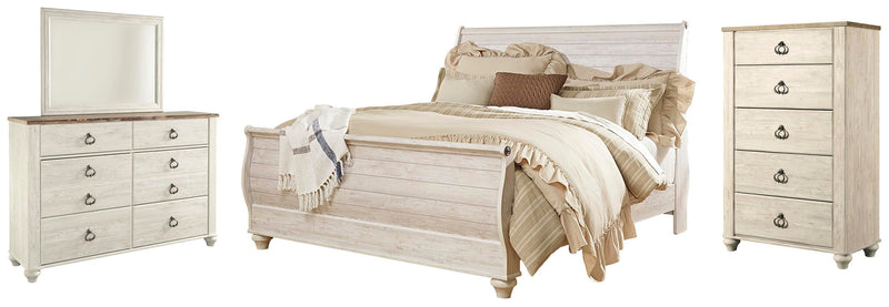 Juego de dormitorio con cama trineo Willowton