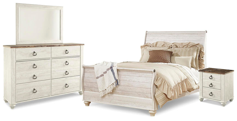 Juego de dormitorio con cama trineo Willowton