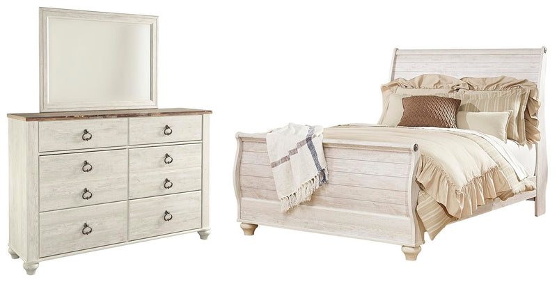 Juego de dormitorio con cama trineo Willowton