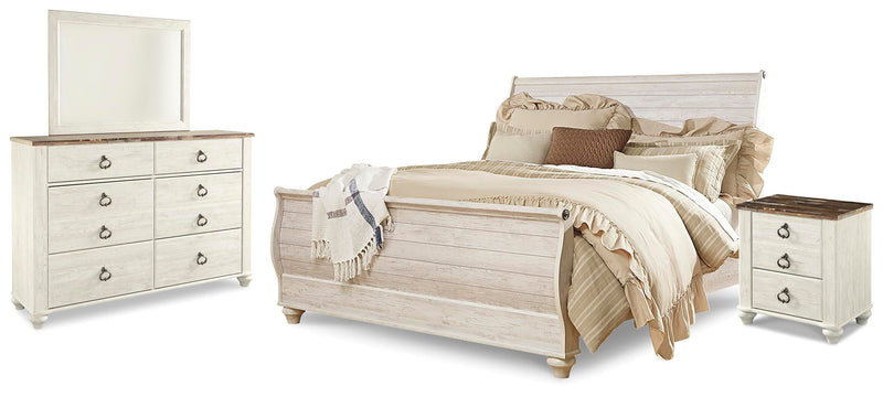 Juego de dormitorio con cama trineo Willowton