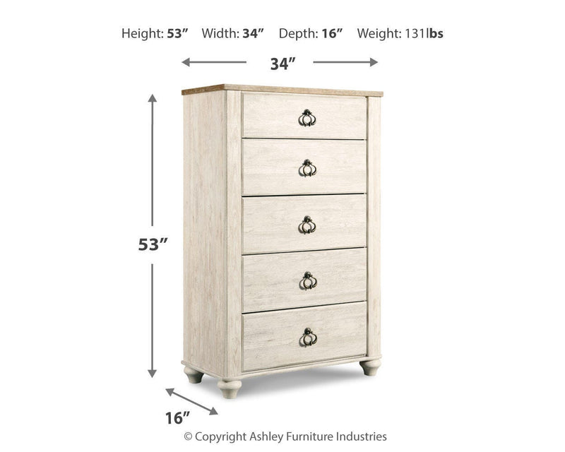 Willowton Panel Bed Bedroom Set