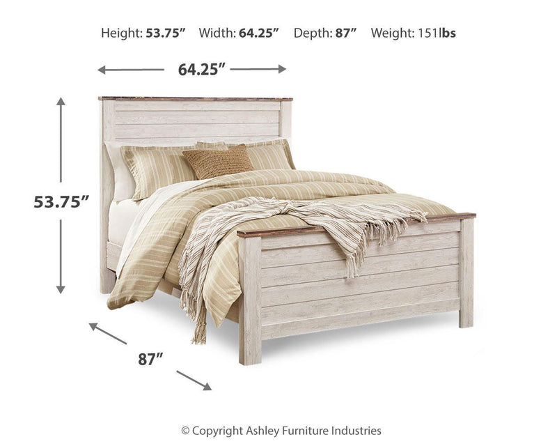 Willowton Panel Bed Bedroom Set