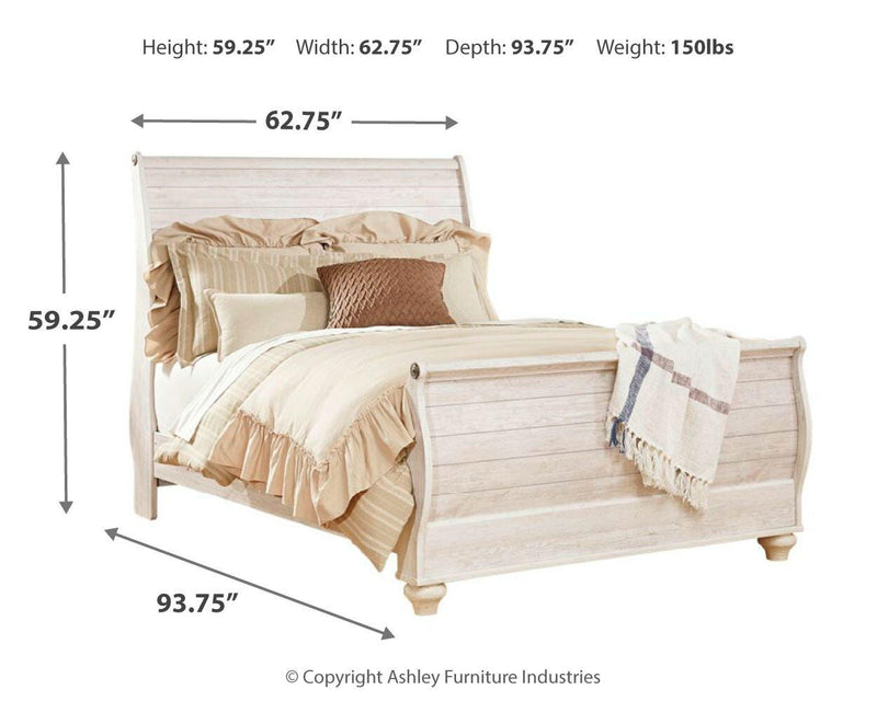 Juego de dormitorio con cama trineo Willowton