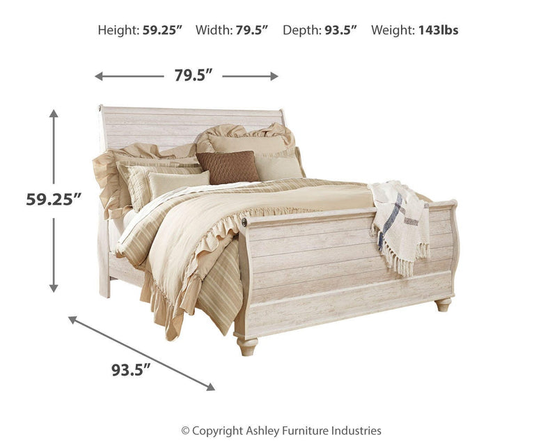 Juego de dormitorio con cama trineo Willowton