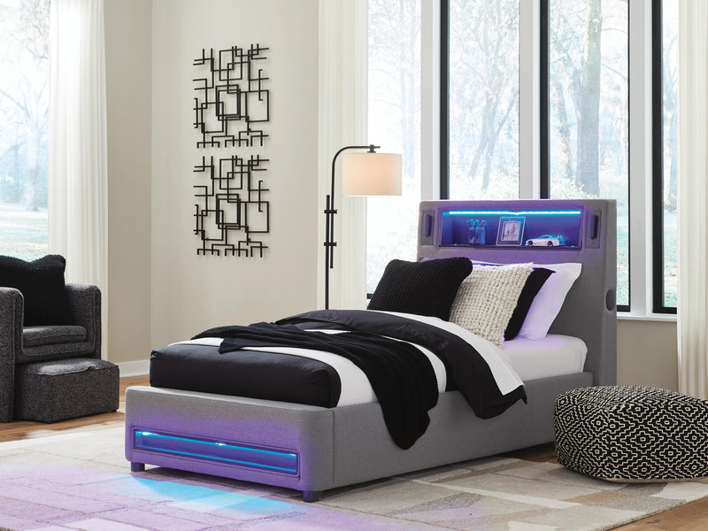 Cama tapizada Cayberry con audio inalámbrico
