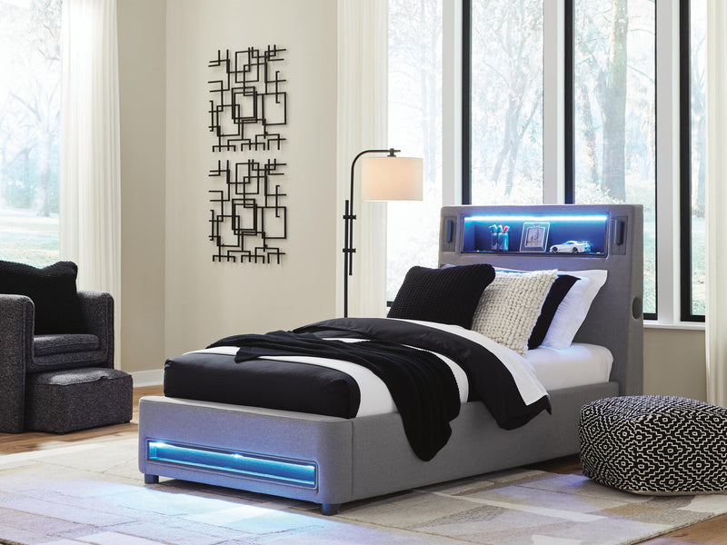 Cama tapizada Cayberry con audio inalámbrico