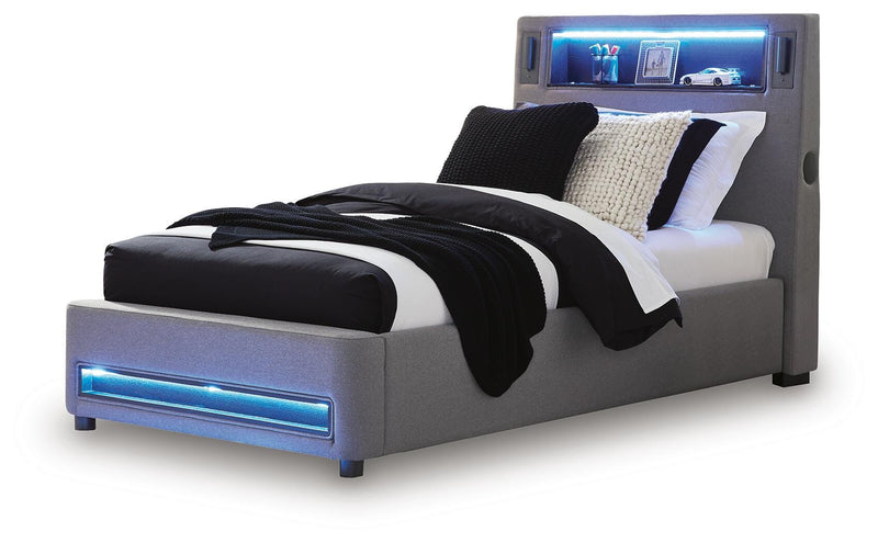 Cama tapizada Cayberry con audio inalámbrico
